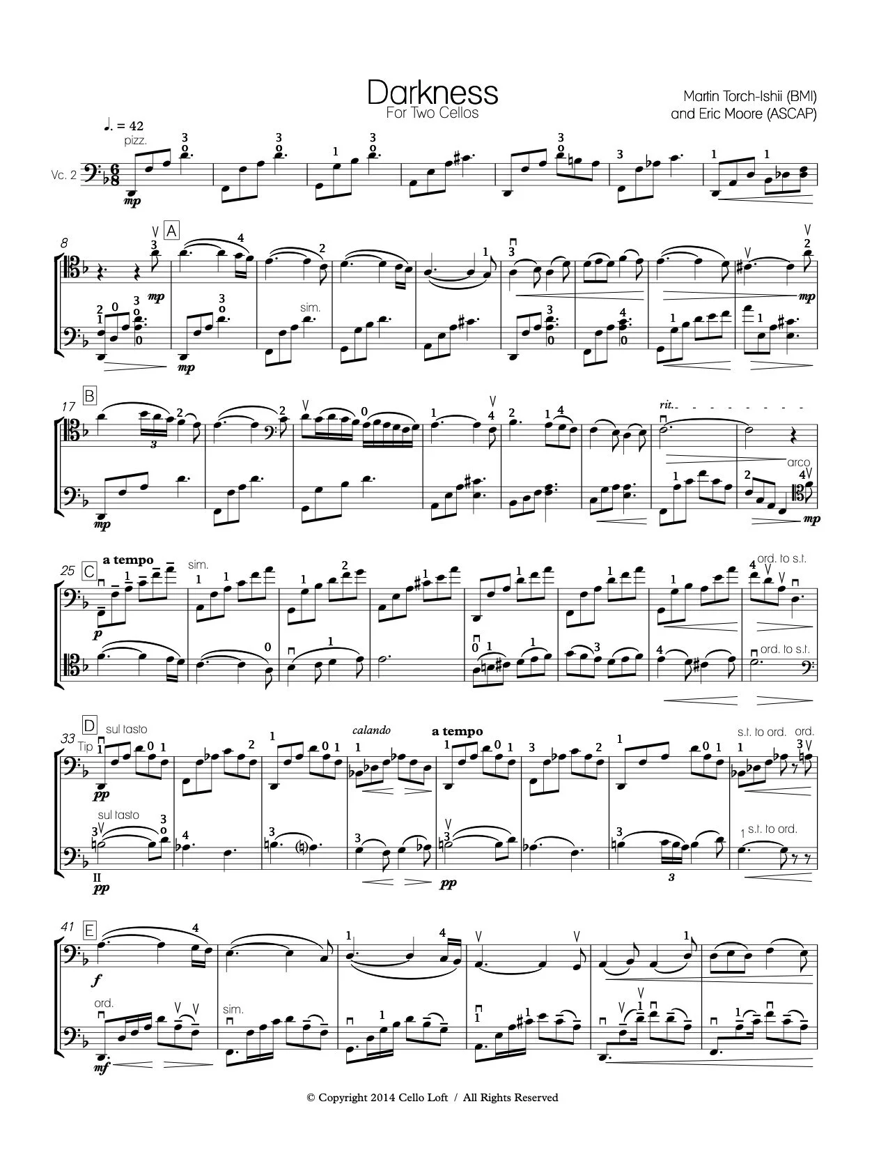 4 Duos — Cello Loft